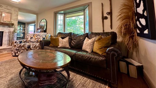 Living Room with Bay Window