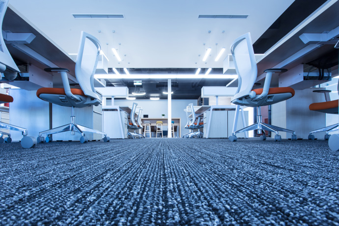 Carpeted office