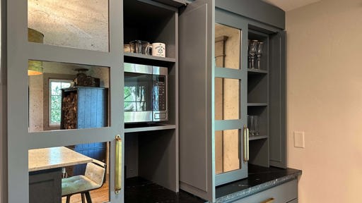 Cabinet with Pocket Doors