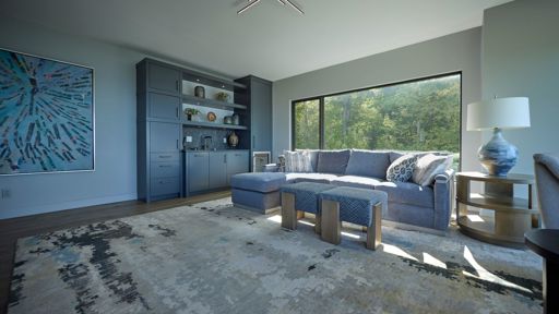 Family Room with Wet Bar