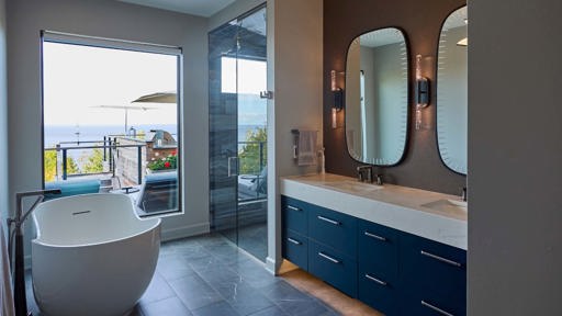 Primary Bathroom Overlooking the Lake