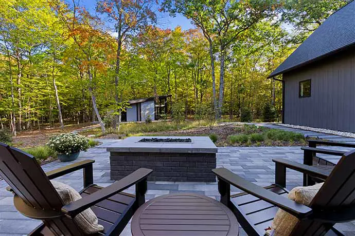 outdoor with chairs and trees